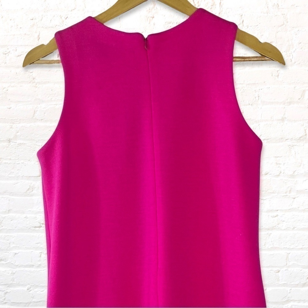 Lisa Perry Barney’s New York 100% Wool Sweater Shift Dress Size 0 Pink & Green - Picture 8 of 13